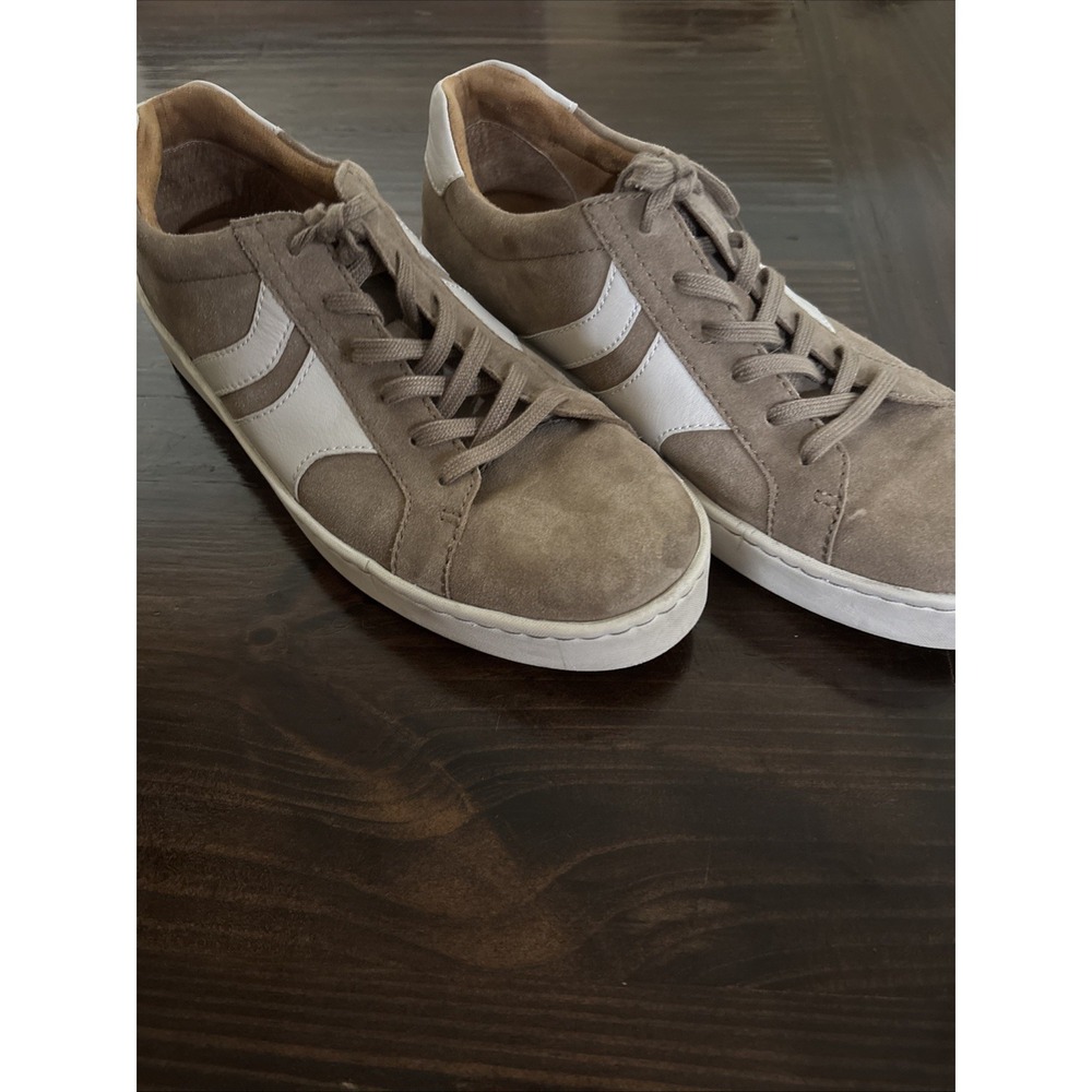 Born Beck Tie Taupe USA Size 10.5 Men Suede Sneakers Tennis Shoes